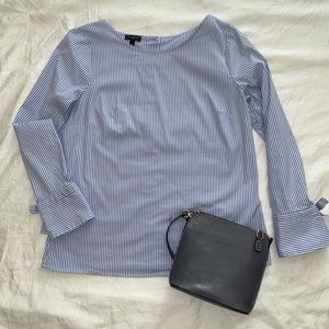 Talbots bow sleeve blouse